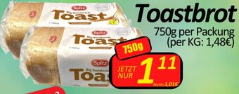 Wurstico Toastbrot 750g per Packung Angebot