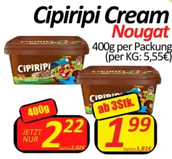 Wurstico Cipiripi Cream Nougat 400g per Packung Angebot