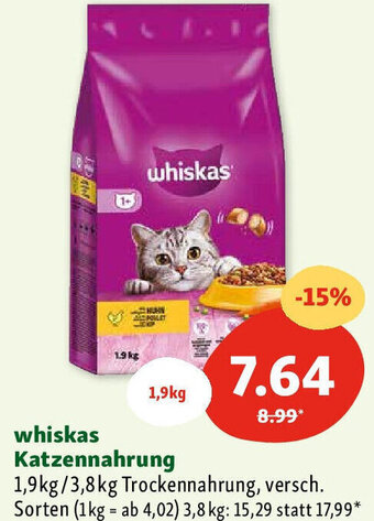 Fressnapf whiskas Katzennahrung Angebot