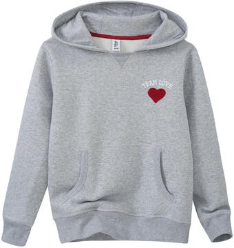 Ernsting's family Kinder hoodie mit herz-applikation Angebot