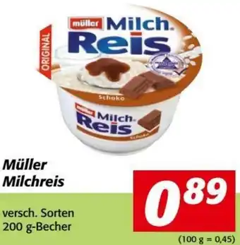 Nah&Frisch Müller Milchreis versch. Sorten 200 g-Becher Angebot