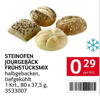 Transgourmet STEINOFEN JOURGEBÄCK FRÜHSTÜCKSMIX halbgebacken, tiefgekühlt per Krt. Angebot