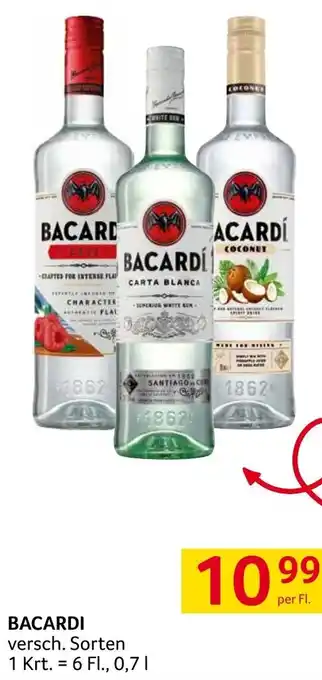 Transgourmet BACARDI versch. Sorten per Fl. Angebot