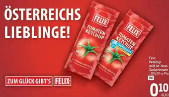 Metro Felix Ketchup mild od. ohne Zuckerzusatz • 100x20-g-Pkg Angebot