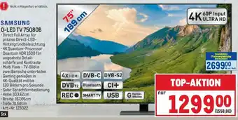 Metro SAMSUNG Q-LED TV 75080B Angebot