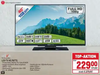Metro silva Schneider LED TV 40.76FTS Angebot