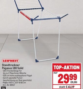 Metro LEIFHEIT Standtrockner Pegasus 180 Solid Angebot
