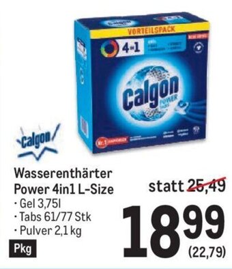 Metro Calgon Wasserenthärter Power 4in1 L-Size Angebot