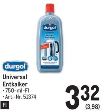 Metro durgol Universal Entkalker • 750-ml-FI Angebot