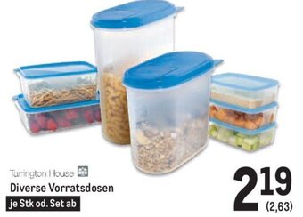 Metro Tarrington House Diverse Vorratsdosen Angebot
