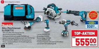Metro Makita Akku-Maschinenset DLX5067TX1 Angebot
