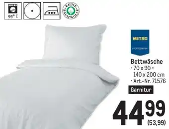 Metro Bettwäsche 70 x 90 + 140 x 200 cm Angebot