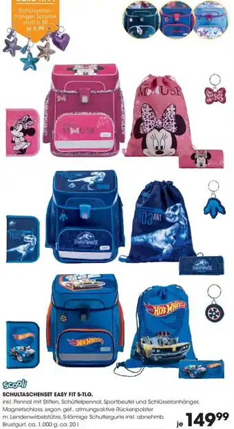 Scooli SCHULTASCHENSET EASY FIT 5-TLG.