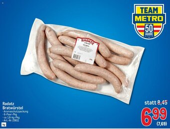 Metro Radatz Bratwürstel Angebot