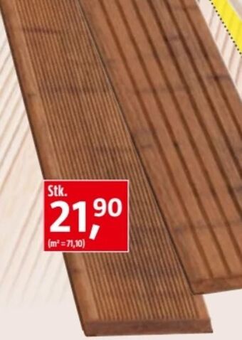 Bauhaus Terrassendiele bambus Angebot