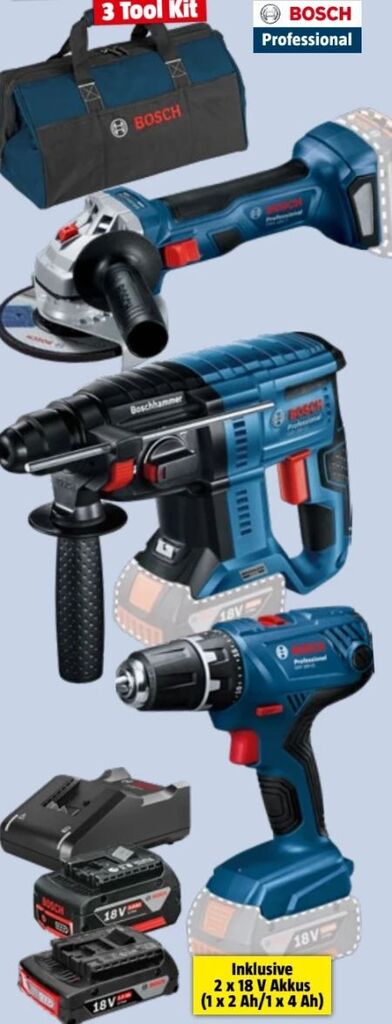 Maschinenset 3 tool kit Angebot bei Bauhaus