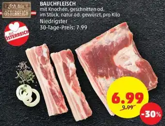 PENNY BAUCHFLEISCH mit Knochen, geschnitten od. im Stück, natur od. gewürzt, pro Kilo Angebot