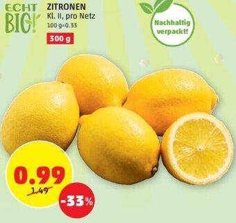 PENNY ZITRONEN Kl. II, pro Netz Angebot