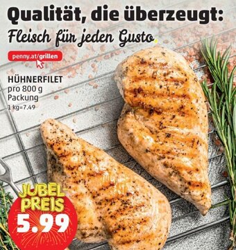 PENNY HÜHNERFILET pro 800 g Packung Angebot