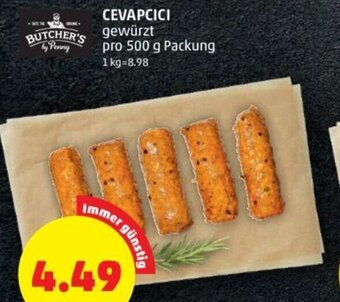 PENNY CEVAPCICI gewürzt pro 500 g Packung Angebot