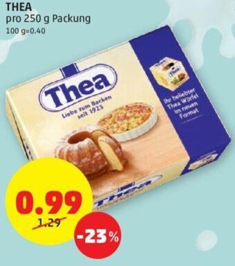 PENNY THEA pro 250 g Packung Angebot