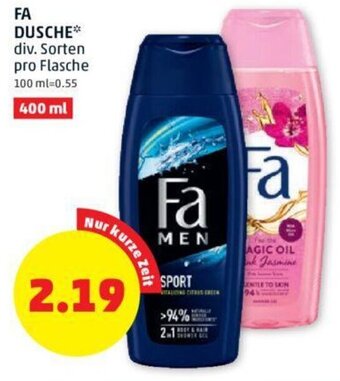 PENNY FA DUSCHE* div. Sorten pro Flasche Angebot