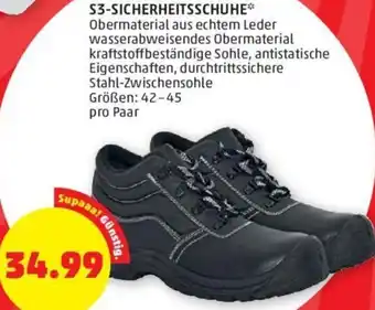PENNY S3-SICHERHEITSSCHUHE**  Größen: 42-45 Angebot