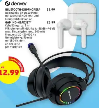 PENNY denver BLUETOOTH-KOPFHÖRER** Angebot