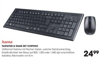 Libro hama TASTATUR & MAUS SET CORTINO Angebot