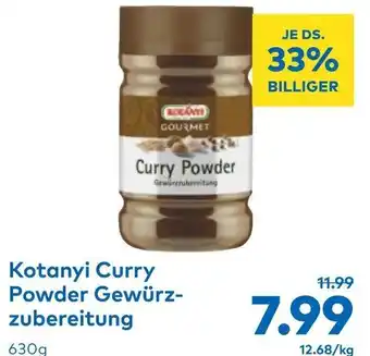 Kotanyi Curry Powder Gewürz-zubereitung 630g
