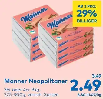 T&G Manner Neapolitaner 3er oder 4er Pkg. 225-300g Angebot