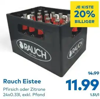 T&G Rauch Eistee Pfirsich oder Zitrone 24x0.33L, exkl. Pfand Angebot