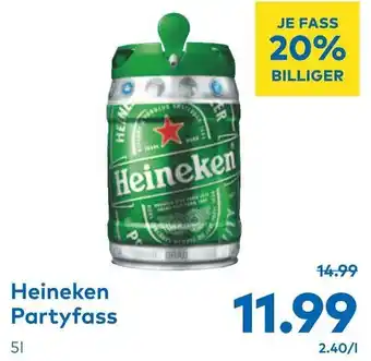 T&G Heineken Partyfass 5 L Angebot