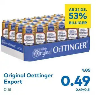 T&G Original Oettinger Export 0.5 L Angebot