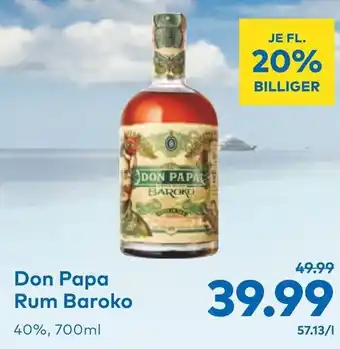 T&G Don Papa Rum Baroko 40% 700 ml Angebot