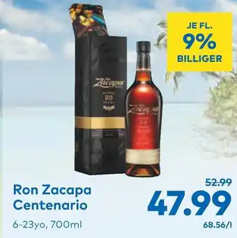 T&G Ron Zacapa Centenario 6-23yo, 700ml Angebot