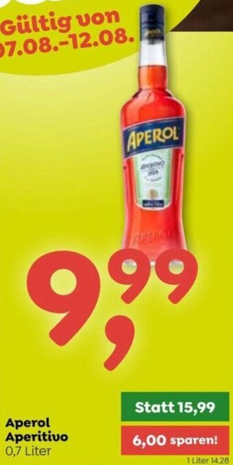 ADEG Aperol Aperitivo 0,7 Liter Angebot