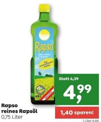 ADEG Rapso reines Rapsöl 0,75 Liter Angebot