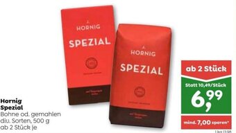 ADEG Hornig Spezial Bohne od. gemahlen diu. Sorten, 500 g Angebot