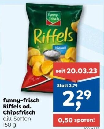 ADEG funny-frisch Riffels od. Chipsfrisch div. Sorten 150 g Angebot
