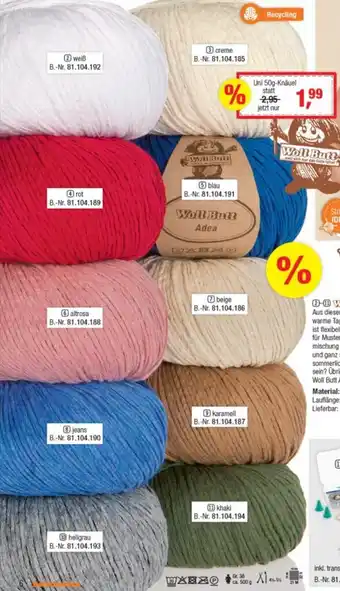 Buttinette Woll Butt Adea Angebot