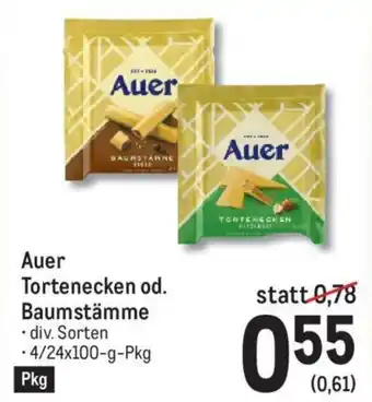 Metro Auer Tortenecken Od.Baumstämme 24x100g Angebot