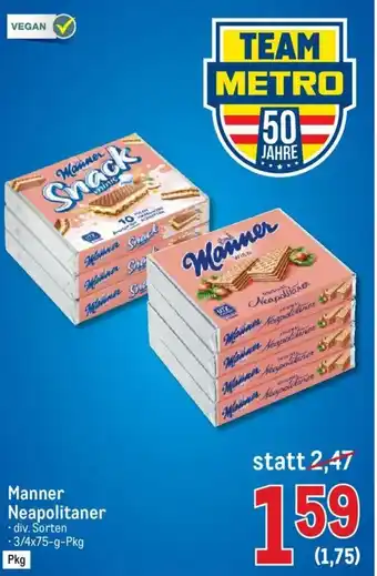 Metro Manner Neopolitaner Angebot