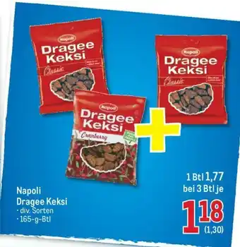 Metro Napoli Dragee Keksi 165g Angebot
