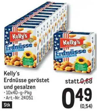 Metro Kelly's Erdnüsse Geröstet Und Gesalzwn Angebot