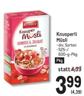 Metro Knutsperli MüSLI 600g Angebot