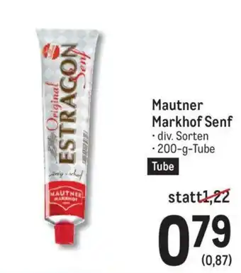 Metro Mautner Markhof Senf 200g Angebot