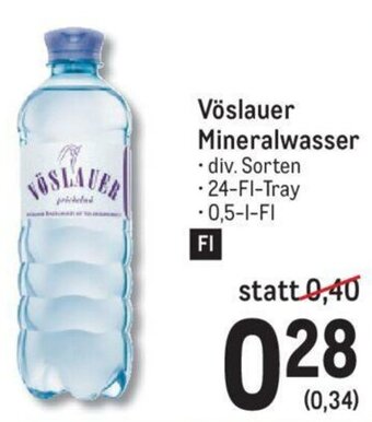 Metro Vöslauer Mineralwasser Angebot