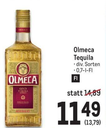 Metro Olmeca Tequila Angebot