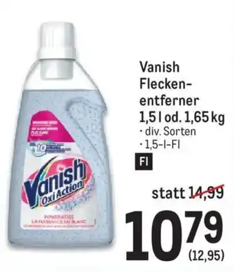 Metro Vanish Flecken-Entferner 1,5 l Angebot